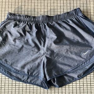 Nike Gray Athletic Shorts Moisture-Wicking Lightweight